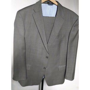 Tommy Hilfiger mens 2 piece 100 percent wool suit gray reg 44 , 2 BT, rn 47338
